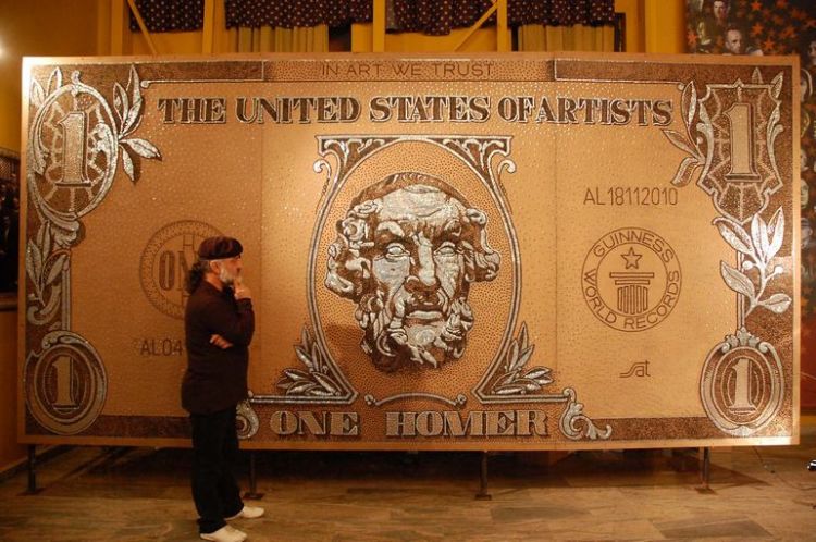 Самая большая мозаика в мире, сделанная из шурупов