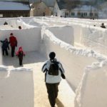 Самый большой снежный лабиринт Самый большой снежный лабиринт
