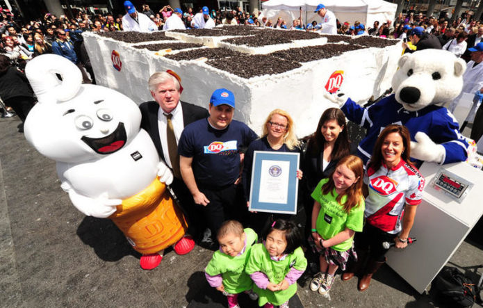 самый большой торт-мороженое