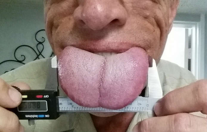 Самый широкий мужской язык