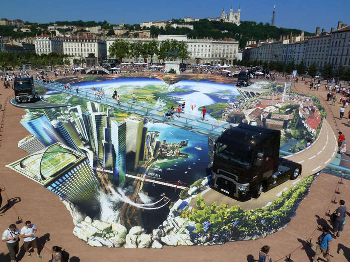 Самый большой анаморфный принт