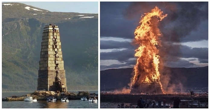 Самый большой костер