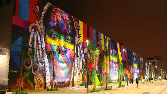 Самый большой мурал, нарисованный спреем